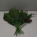 17Pcs Faux Pine Branches Norfolk Stem for Christmas Decoration, Artificial Greenery Plants Pine Needles with Pinecones for Table DIY Home Winter Indoor Vase Real Touch Christmas Decorations