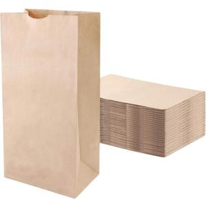 Perfect Stix - Brown Bag 2-100 count, 2lb Brown Paper Bags - Brown Bags - 100 count (Pack of 1)