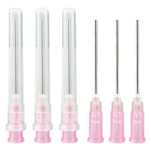 100Pack-18ga 1.5inch(38mm)Dispensing Blunt Needles,Individual Package of Injection Syringe Accessories with Luer Lock,Suitable for Refilling Liquid, Inks,Livestock and Industry
