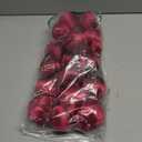 Tigeen 6.6 ft Christmas Satin Ball Garland Burgundy Christmas Decor Red Burgundy Garland Ornaments Decoration for Xmas Tree Indoor Outdoor Home Office Decor Party Supplies