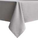 maxmill Jacquard Tablecloth Swirl Design Water Resistance Antiwrinkle Heavy Weight Soft Table Cloth for Buffet Banquet Parties Event Holiday Dinner Rectangle 60 x 84 Inch Light Gray