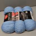 3 x RED Heart Super Saver Yarn, Light Blue