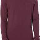 Amazon Essentials Men's Slim-Fit Long Sleeve T-Shirt (S, Burgundy)