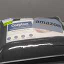 CozyLux Queen Comforter Set Dark Grey - Bed in a Bag Queen Size 7 Pieces, Luxury Soft Bed Set for All Seasons, Bedding Set with Comforter, Sheets, Pillowcases & Shams, Dark Gray, Queen