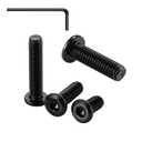 M6x35mm 30Pcs Flat Head Hex Socket Cap Screws Bolts,Furniture Screws,Carbon Steel,Full Thread, Black Oxide by Socell (with Hex Spanner)