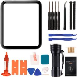 Watch Series 6 Front Glass Replacement Kit - Compatible with Apple Watch Series 6 44mm Watch Screen Repair Kit with Instructions and Tools (No LCD Screen and Touch Digitizer) (Series 6 44mm)