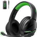 acer Wireless Gaming Headset, PS5 Headset with 2.4GHz for Ps5, Ps4, PC, Switch, Bluetooth 5.3 + 100Hrs Gaming Headphones with Noise Canceling Mic for Laptop, Mobile, Mac, 50mm Drivers (Green)