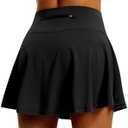LXNMGO Women's High Waist Pleated Tennis Skirt with 4 Pockets Lightweight Athletic Golf Skorts Skirts for Running Workout Medium