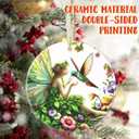 Christmas Ornaments, 3.5 Inch Ceramic Fairy Hanging Ornament, Christmas Tree Ornaments, Gifts for Wife, Xmas Gifts, Unique Gift Idea, Perfect for Holiday Party, Tree, Window, Wall Decor