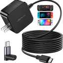 JSAUX 45W USB C Charger for Steam Deck/OLED, 10FT Cable Type C PD 3.0 45 Watt Fast Charging Compatible with Steam Deck, Switch/OLED, iPhone Air/17/16/15, Samsung S25 S24 S23 S22, Pixel, iPad, MacBook