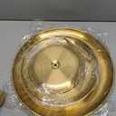 YOUNTHYE 2PCS Gold Cupcake Stand 3 Tiered Dessert Stand Stainless Steel Cupcake Display Stand Party Serving Trays Gold Cake Holder for Holiday Dessert Table Decorations Birthday Wedding
