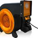 JumpOrange Bounce House Air Blower 1.5HP for Inflatables Bouncy Castle and Slides Commercial Cyclone Fan for Indoor and Outdoor Use