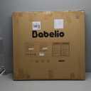 Babelio 31.5-55" No Bottom Bar Baby Gate Extra Wide, 2-in-1 Auto Close Dog Gate for The House, Stairs and Doorways, with Large Walk Thru Door, White