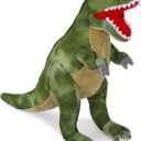 Tyrannosaurus Rex Plush Toy, 18" Dinosaur Stuffed Animal Throw Plushie Pillow Doll, Soft Blue Fluffy Friend Hugging Cushion - Present for Every Age & Occasion