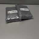 2 x Lecloud Wasa Charcoal Grey Sheer Curtains 63 Inch Length Set of 2, Classic Solid Jacquard Curtains, Light Filtering & Lightweight Gauzy Window Treatments for Bedroom, 42 W x 63 L