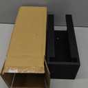 GoFika Can Cooler Holder Dispenser Wall Mounted Wood Black 'BEER:30' Storage for Home & Bar