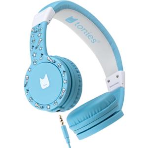 Tonies Foldable Wired Headphones for Kids - Comfortably Designed to fit On-Ear - Works with Toniebox 1 and All 3.5mm Devices - Light Blue