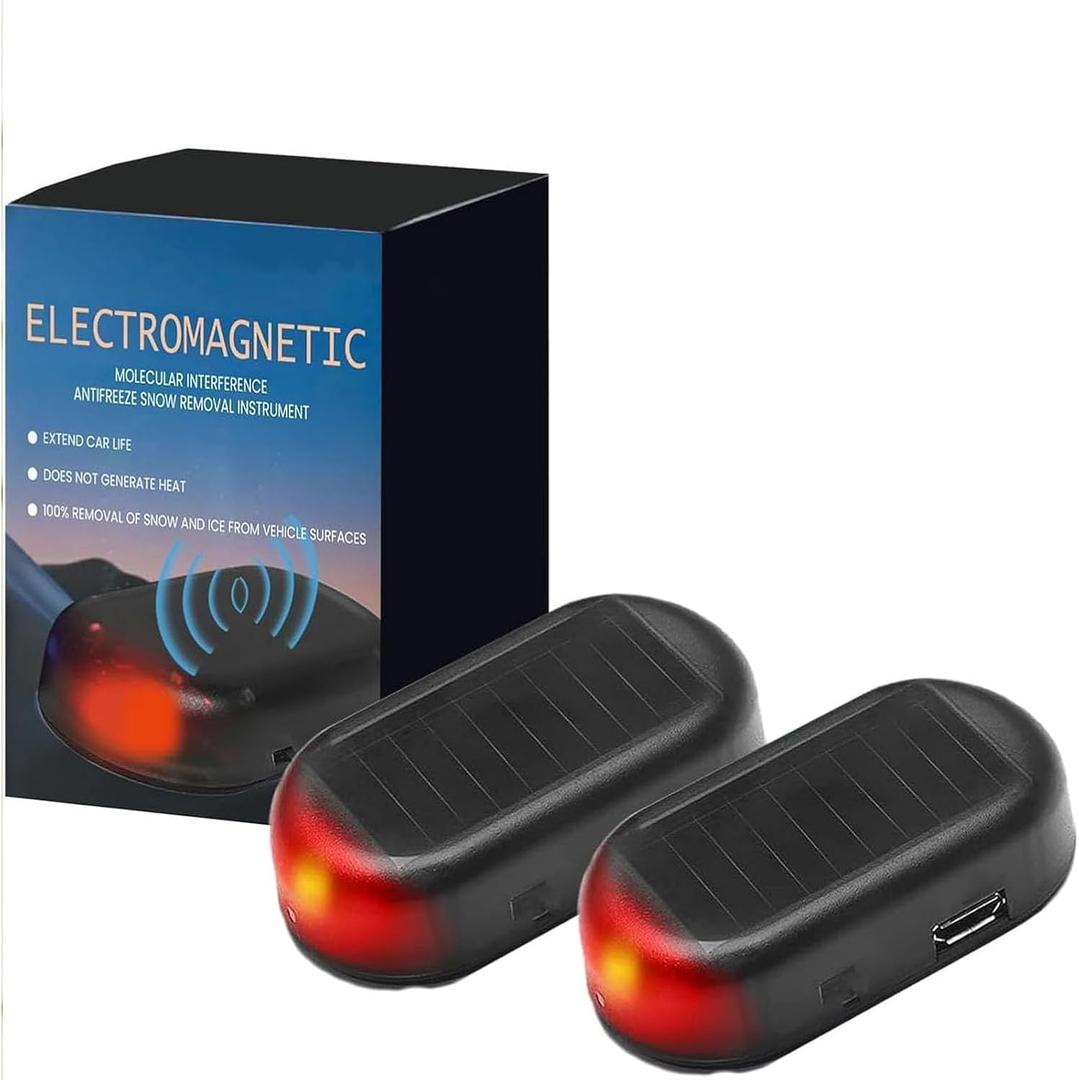 2 Pcs Anti-Freeze Electromagnetic Car Snow Removal Device, 2025 Upgrade Car Interference Antifreeze Instrument, Electromagnetic Car Snow Removal Device for Winter Commute Ice Frost Removal on Cars