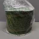 Moss Velvet Wired Ribbon with Glitter Back 4 Inch Green and Gold Christmas Ribbon Wired Olive Ribbon for Christmas Tree, Gift Wrapping, Crafts, Wreaths Supplies, Topper Bows (10 Yards)