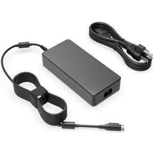 Superer 330W AC Charger Fit for MSI Trident 3 GT63 GT75 GT73VR GT75VR GT83 GT83VR WT75, Fit for Vortex W25 G25 GT80 GT80S, Titan SLI 4K PRO X711 P775DM3G Laptop Power Supply Adapter Cord