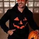 Arvilhill Mens Halloween Pumpkin Hoodies Funny Skeleton Sweatshirts (S-3XL) (Medium)