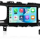 2+64G Android 14 Double Din Car Stereo for Kia Optima K5 2011-2015 with 9 Inch Touchscreen, Wireless Carplay/Android Auto, GPS, Bluetooth, FM/AUX-in, Steering Wheel Controls, Backup Camera