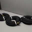 AMRITA Soaker Hose 5/8" 25FT 3 Pack Heavy Duty Garden Soaker Hoses with Aluminum Couplings, Garden Drip Irrigation Hose 70% Water Saving for Garden Lawn, Garden Raised Beds.(25FT*3)