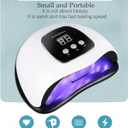 BIGBEAR UV Light for Nails, 48W LED Nail Light for Gel Polish, Fast Nail Dryer with Automatic Sensor, 3 Timer Setting, Small & Portable, UV LED Nail Lamp for Fingernail and Toenail