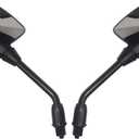 Mamiko 8MM Motorcycle Mirrors Universal for 7/8"Handlebars Bike Mirror Compatible with ATV Snowmobile Scooter Moped Dirt Bike Sportsman - Convex Mirrors