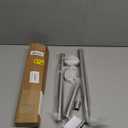 SUNALLY Shower Curtain Rod Adjustable 32-47 Inch, Spring Tension Shower Rods Stainless Steel Telescoping Curtain Rod for Bathroom, No Drilling, No Slip, No Rust, Nickel