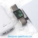 2 in 1 Watch Charger Nylon Band Compatible with Apple Watch Band 42MM 44MM 45MM 49MM Women Men - Portable Waterproof Watch Fast Charger Stretchy Sport Band for iWatch Series Ultra 8 7 6 5 4 3 2 SE