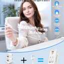 4 in 1 Retractable Wall Charger with Dual Cables,40W Retractable Phone Charger Wall Plug with Dual USB Ports,20W USB C Chargers Block Fast Charging for iPhone 17 16 15 14 13,LG, Galaxy S24 23,Pixel