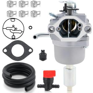 Carbhub 594601 New Adjustable Carburetor for 796587 591736 594601 19.5 HP Engine Craftsman Riding Lawn Mower Tractor 19HP Intek Single Cylinder OHV Motor Nikki with Carb Seal 698781