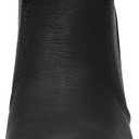 DREAM PAIRS Womens Slip on High Top Wedge Sneakers Hidden Heel Platform Wedgie Ankle Booties (7, Black/Pu)