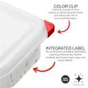Araven Airtight Container, Food Pan with Lid for Storage in Kitchen and Restaurant, 13.2 Qt, 1 Count, Clear NO LID