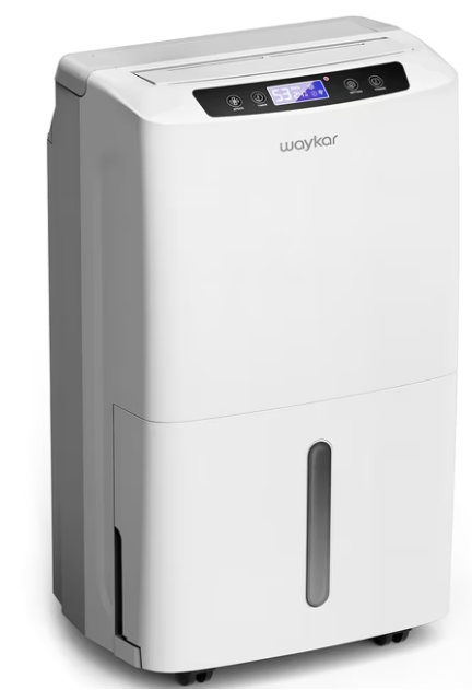 Waykar 34 Pints Dehumidifier for Basement and Home with Drain Hose, Spaces up to 2000 Sq Ft, with Auto or Manual Drainage, 0.66 Gallon Water Tank Capacity