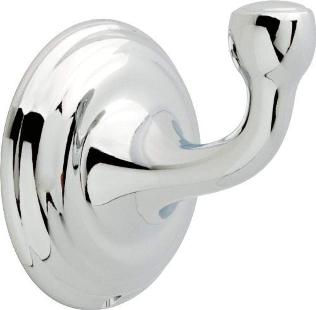 Delta Single Towel Hook for Bathroom or Kitchen| Polished Chrome | Windemere Accessories