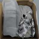 SARISUN Travel Pillow for All Airplane Seats, Airplane Pillows Combo with Chin Strap, 3D Eye Mask for Sleeping, 360 Support Travel Head Strap, Long Flights Essentials, Stop Bobblehead, Black