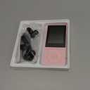 64GB MP3 Player with Bluetooth 5.3, Music Player with HiFi Sound for Sports Runners, 2.4" Screen MP3 Player Built in HD Speaker Voice Recorder E-Book, Expanded Up to 128GB, Earphone Included, Pink