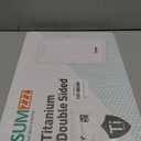 Sumzzz Titanium Cutting Board for Kitchen, Cutting Board Double Sided Food Grade, Pure Titanium/PP, Easy to Clean Large Size 1510.3 (15.6"L x 10.8"W, Silver)