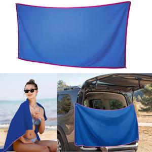 Oversized Magnetic Bath Towel Extra Large Shammy Towel for Swimmers, Quick Dry Towels for Swimmers, Bath Towel, Camping Towels Fast Drying Lightweight, Gym Shower Essential (Blue)