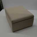 Small Foot Stool Under Desk Foot Stools Ottoman Footstool Foot Stools Small Footstools Foot Stool for Living Room Foot Rest 15" W x 12" D x 9.5" H Linen Beige