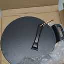 KEESHA 13 Inch Large Cast Iron Tawa Dosa Pan, Premium Pizza Pan with a Loop Handle