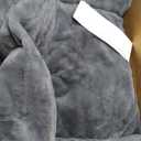 Hollypet Fluffy Dog Cat Bed Pet Couch Beds Plush Soft Warming Washable Puppy Bed for Small Medium Dogs and Large Cats, Gray, 24" L x 18" W x 10" Th