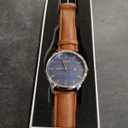 Watches for Men, Minimalist Fashion Mens Leather Strap Watch, Classic Analog Quartz Watches with Date, Daily Waterproof Dress Watch, Gifts for Men