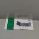 Samsers Foldable Bluetooth Keyboard with Touchpad - Portable Wireless Keyboard with Holder, Rechargeable Full Size Ultra Slim Pocket Folding Keyboards for Android Windows iOS Tablet & Laptop - Black (BT x1)