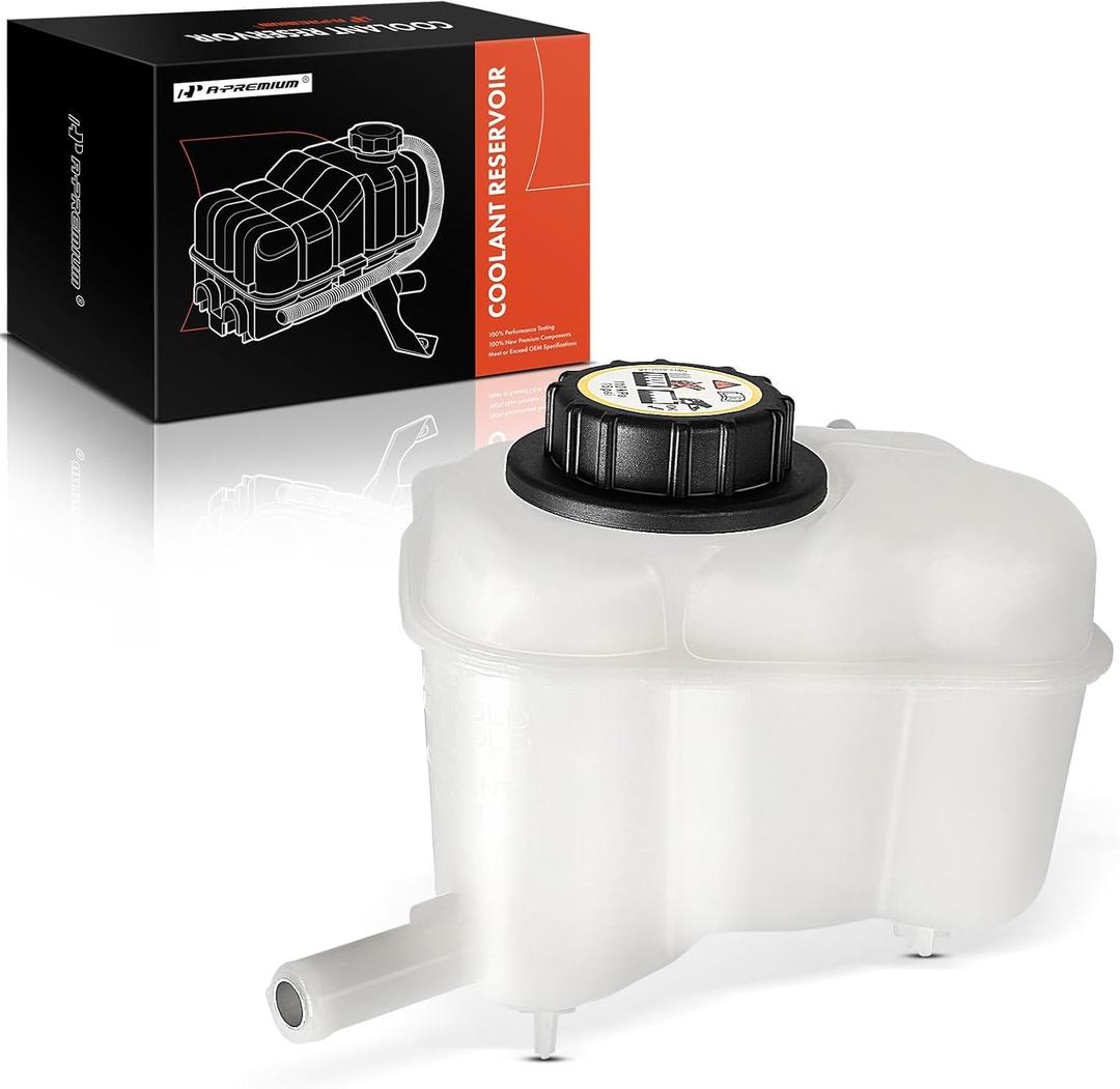 A-Premium Engine Coolant Overflow Recovery Reservoir Tank [with Cap & Sensor] Compatible with Saturn SC 1992, SC1/SC2 1993-2002, SL/SL1/SL2 1992-2002, SW1 1993-1999, SW2 1993-2001, 1.9L - Front