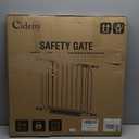 Baby Gate No Drilling, 29"-40" Auto Close Dog Gate Indoor for Doorways & Stairs, Pressure Mounted Adjustable Pet Gate, Easy Walk Through Child Gate for Children & Pets Stroller Friendly, White (29-40"Wide, 28"Tall)