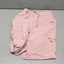 Cargo Pants for Girls Parachute Baggy Joggers Elastic Waist Wide Leg Hip Hop Dance Outfits Size 7-14 (13-14 Years, Pink)