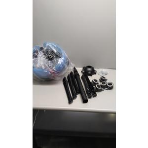 Ionic Hooded Dryer on Wheels - 1500W, 3 Modes, Time Setting, Standing Design for Professional Salon Use (Blue)